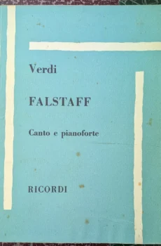 Verdi falstaff cant e pianoforte【中古】