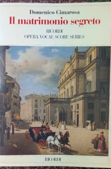 IL MATRIMONIO SEGRETO(RICORDI OPERA VOCAL SCORE SERIES)【中古】