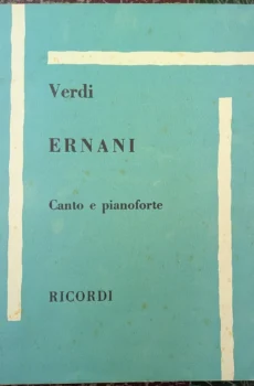 Verdi Ernani canto e pianoforte【中古】