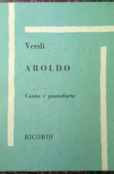 Verdi Aroldo canto e pianoforte【中古】