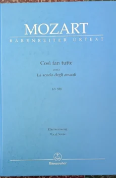 Cosi fan tutte. La scuola degli amanti. Dramma giocoso in 2 Akten KV 588. Klavierauszug Vocal Score【中古】