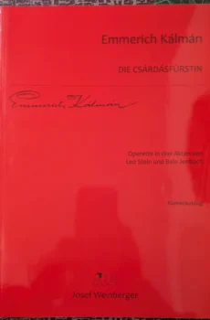 Die Csardasfurstin Operette in 3 Akten von Leo Stein und Bela Jenbach【中古】
