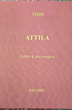 Verdi Attila canto e pianoforte【中古】