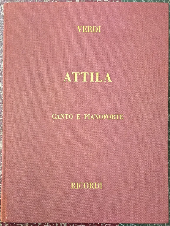Verdi Attila canto e pianoforte【中古】