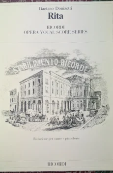 Rita Riduzione per canto e pianoforte(RICORDI OPERA VOCAL SCORE SERIES)【中古】