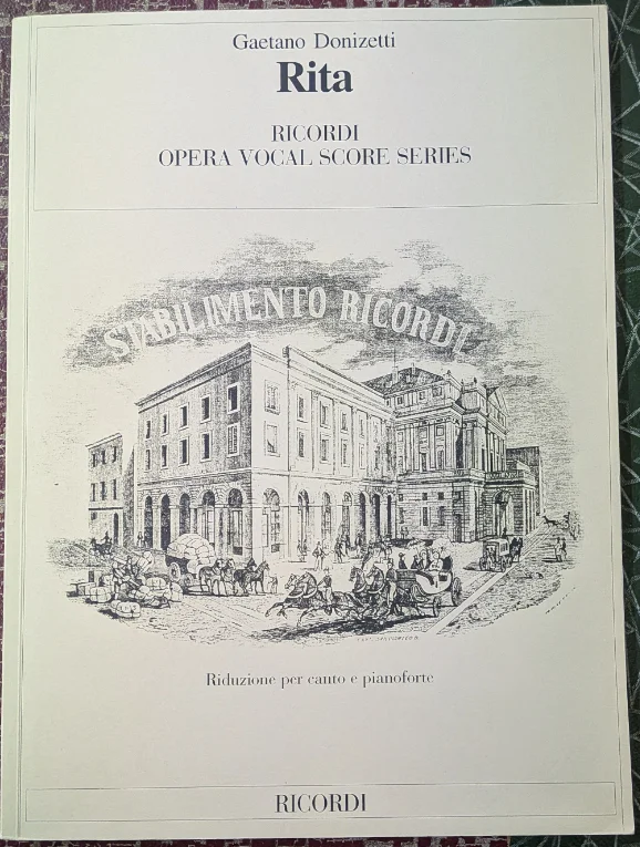 Rita Riduzione per canto e pianoforte(RICORDI OPERA VOCAL SCORE SERIES)【中古】