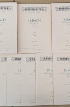 BARENREITER MINIATURE SCORES J.S.バッハ 9冊セット(新バッハ全集にもとづくミニチュア・スコア)【中古】